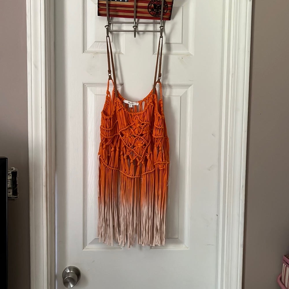 Crocheted tank top